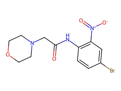 N-(4-bromo-2-nitrophenyl)-2-morpholin-4-ylacetamide structure