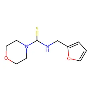 N-(furan-2-ylmethyl)morpholine-4-carbothioamide structure