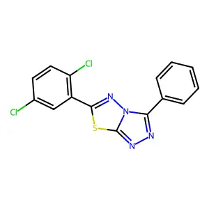 6-(2,5-Dichlorophenyl)-3-phenyl-[1,2,4]triazolo[3,4-b][1,3,4]thiadiazole structure