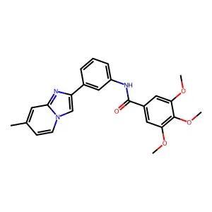 3,4,5-trimethoxy-N-(3-(7-methylimidazo[1,2-a]pyridin-2-yl)phenyl)benzamide structure