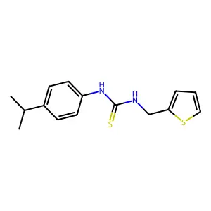 1-(4-Propan-2-ylphenyl)-3-(thiophen-2-ylmethyl)thiourea structure