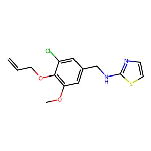 (4-Allyloxy-3-chloro-5-methoxy-benzyl)-thiazol-2-yl-amine structure