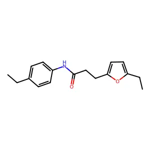3-(5-ethylfuran-2-yl)-N-(4-ethylphenyl)propanamide structure