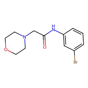 N-(3-bromophenyl)-2-morpholinoacetamide structure
