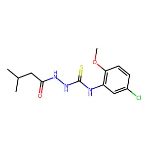 1-(5-Chloro-2-methoxyphenyl)-3-(3-methylbutanoylamino)thiourea structure