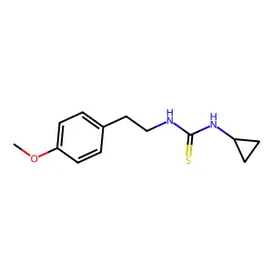 1-Cyclopropyl-3-[2-(4-methoxyphenyl)ethyl]thiourea structure
