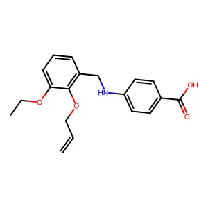 4-{[2-(Allyloxy)-3-ethoxybenzyl]amino}benzoic acid structure