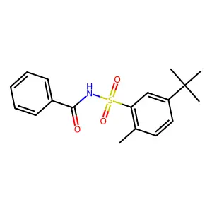 N-(5-tert-butyl-2-methylphenyl)sulfonylbenzamide structure