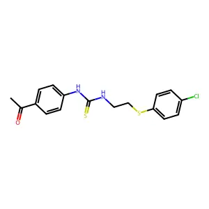 1-(4-Acetylphenyl)-3-[2-(4-chlorophenyl)sulfanylethyl]thiourea structure