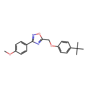 5-[(4-Tert-butylphenoxy)methyl]-3-(4-methoxyphenyl)-1,2,4-oxadiazole structure