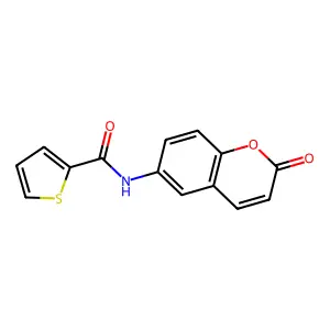 N-(2-oxo-2H-chromen-6-yl)thiophene-2-carboxamide structure