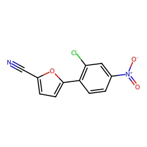 5-(2-Chloro-4-nitrophenyl)furan-2-carbonitrile structure