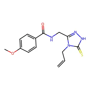 N-(4-Allyl-5-mercapto-4H-[1,2,4]triazol-3-ylmethyl)-4-methoxy-benzamide structure