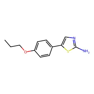 5-(4-Propoxyphenyl)thiazol-2-amine structure