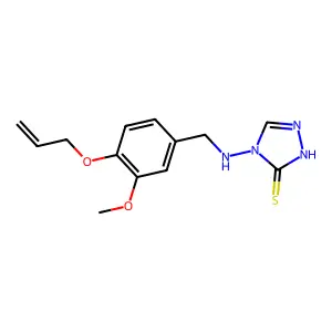 4-(4-Allyloxy-3-methoxy-benzylamino)-4H-[1,2,4]triazole-3-thiol structure