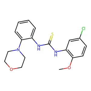 1-(5-Chloro-2-methoxyphenyl)-3-(2-morpholin-4-ylphenyl)thiourea structure