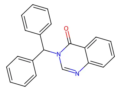 3-Benzhydrylquinazolin-4-one structure