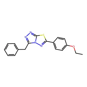 3-Benzyl-6-(4-ethoxyphenyl)-[1,2,4]triazolo[3,4-b][1,3,4]thiadiazole structure