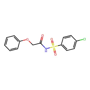 N-(4-chlorophenyl)sulfonyl-2-phenoxyacetamide structure