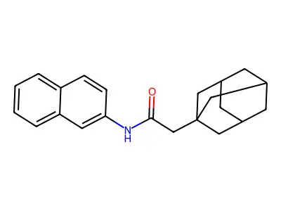 2-(1-adamantyl)-N-naphthalen-2-ylacetamide structure