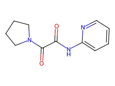 2-oxo-N-(pyridin-2-yl)-2-(pyrrolidin-1-yl)acetamide structure