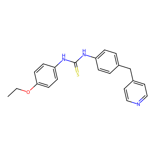 3-(4-Ethoxyphenyl)-1-{4-[(pyridin-4-YL)methyl]phenyl}thiourea structure