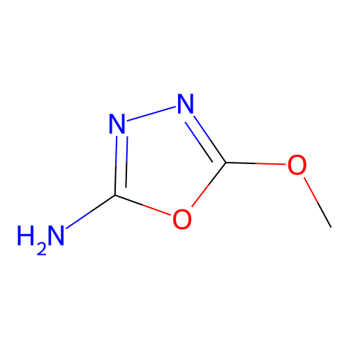 5-Methoxy-1,3,4-oxadiazole-2-ylamine structure