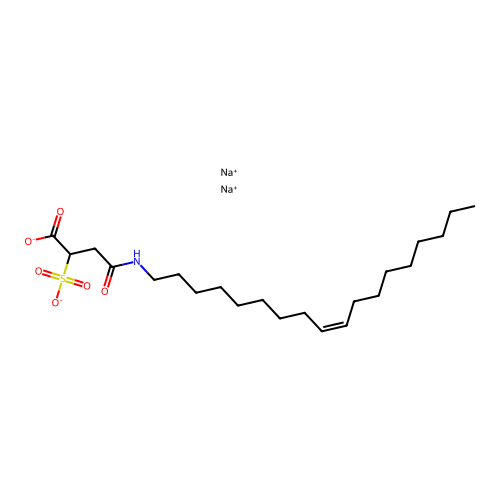 Disodium (Z)-4-(9-octadecenylamino)-4-oxo-2-sulphonatobutyrate structure