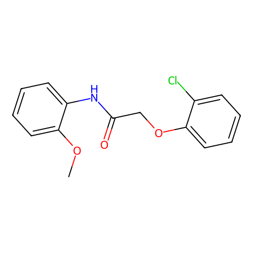 2-(2-chlorophenoxy)-N-(2-methoxyphenyl)acetamide structure