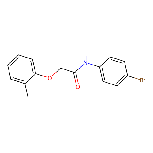 N-(4-bromophenyl)-2-(2-methylphenoxy)acetamide structure