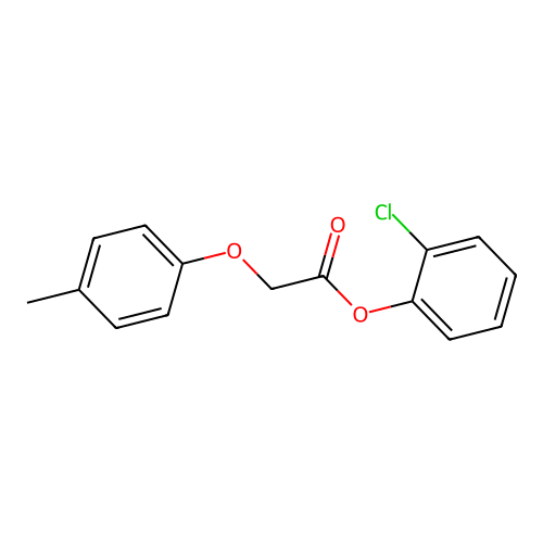 2-Chlorophenyl (4-methylphenoxy)acetate structure