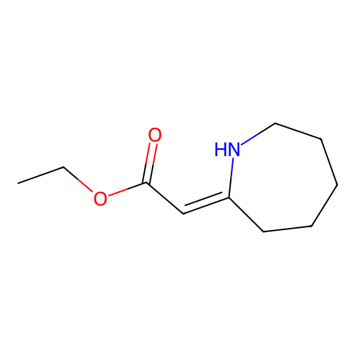 ethyl (2Z)-2-azepanylideneethanoate structure