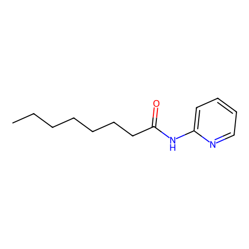 N-(2-pyridinyl)octanamide structure