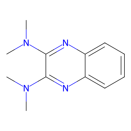 N,N,N',N'-tetramethylquinoxaline-2,3-diamine structure