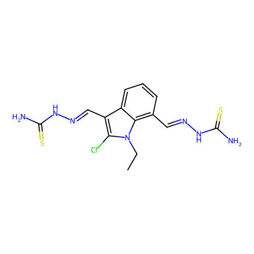 [(Z)-[3-[(E)-(carbamothioylhydrazinylidene)methyl]-2-chloro- structure