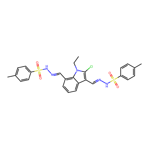 N-[(Z)-[2-chloro-1-ethyl-3-[(E)-[(4-methylphenyl)sulfonylhyd structure