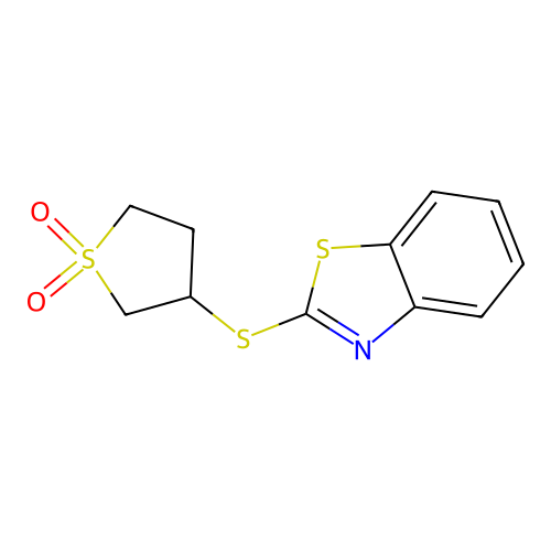 3-Benzothiazol-2-ylthiothiolane-1,1-dione structure