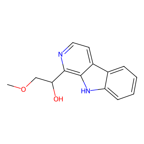 2-Methoxy-1-(9H-pyrido(3,4-b)indol-1-yl)ethanol structure