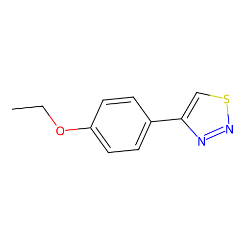 4-Ethoxy-1-(1,2,3-thiadiazol-4-yl)benzene structure