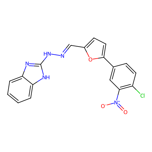 C18H12ClN5O3 structure