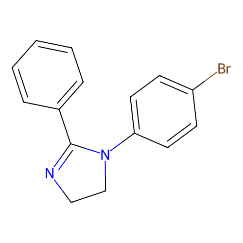1-(4-Bromophenyl)-2-phenyl-2-imidazoline structure