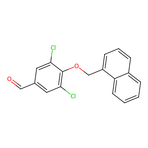 3,5-Dichloro-4-(naphthalen-1-ylmethoxy)benzaldehyde structure