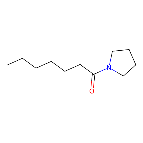 1-Pyrrolidin-1-ylheptan-1-one structure
