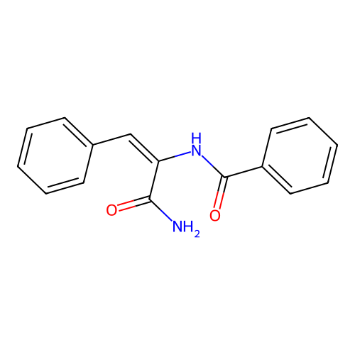 N-(1-Carbamoyl-2-phenyl-vinyl)-benzamide structure