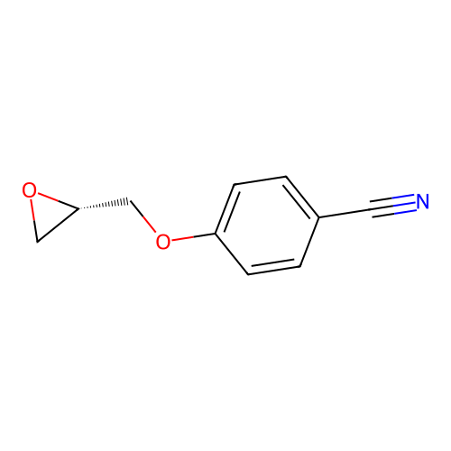 (S)-4-(Oxiran-2-ylmethoxy)benzonitrile structure