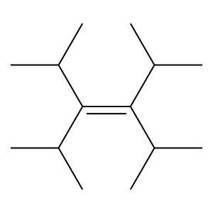 3-Hexene, 2,5-dimethyl-3,4-bis(1-methylethyl)- structure