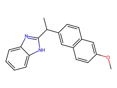2-[1-(6-Methoxy-2-naphthyl)ethyl]-1H-benzimidazole structure