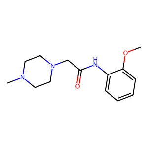 N-(2-methoxyphenyl)-2-(4-methylpiperazin-1-yl)acetamide structure