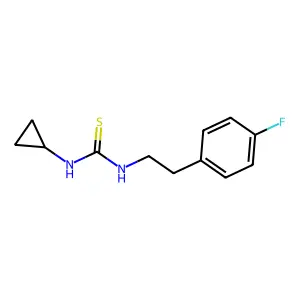 1-Cyclopropyl-3-[2-(4-fluorophenyl)ethyl]thiourea structure