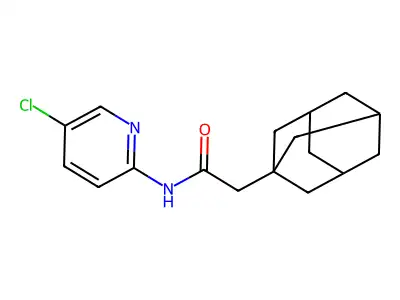 2-(1-adamantyl)-N-(5-chloropyridin-2-yl)acetamide structure